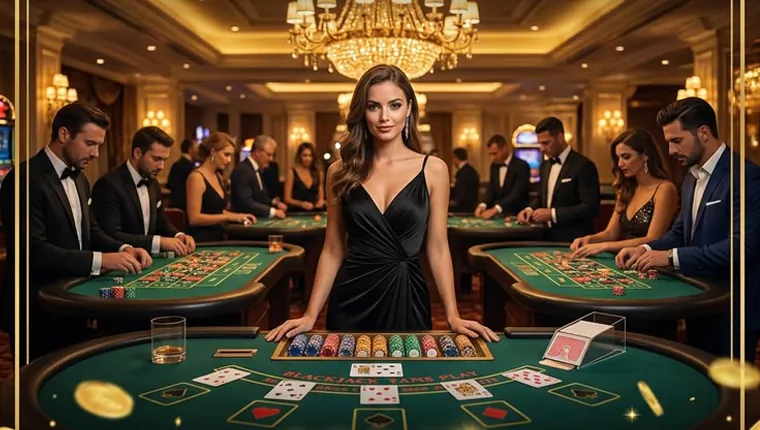 Professional live dealer interacting with players at 8k8